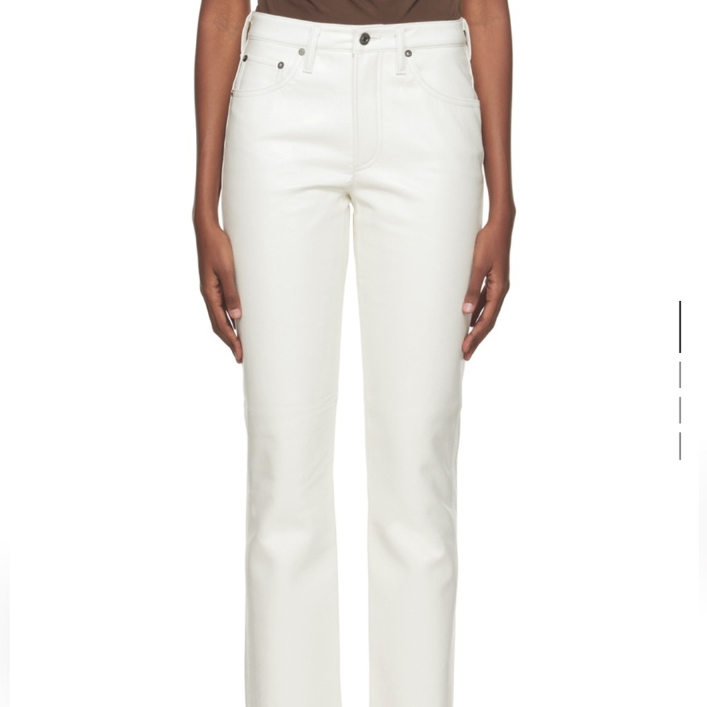lyle recycled leather agolde pants